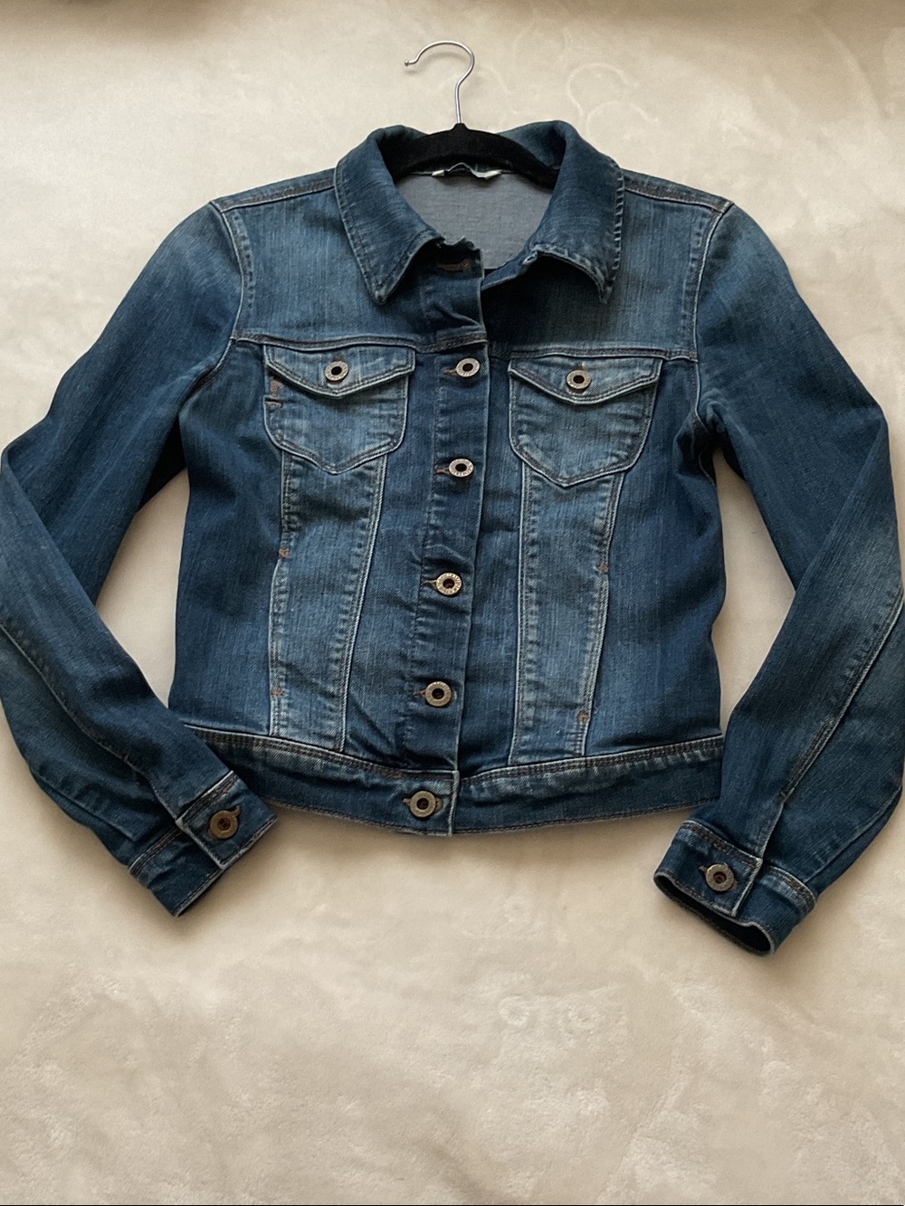 Dark Blue Denim Jacket - Women's Jean Jacket